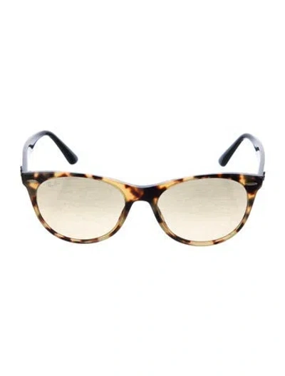 Pre-owned Ray Ban Wayfarer Ii Evolve Cat-eye Sunglasses In Black