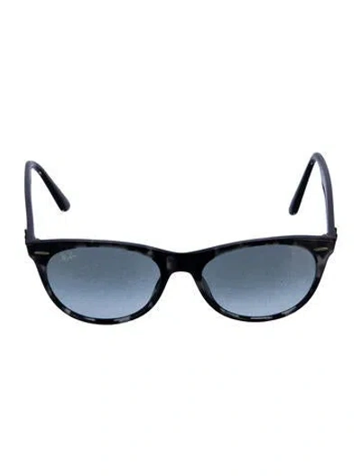Pre-owned Ray Ban Wayfarer Ii Evolve Wayfarer Sunglasses In Black/grey