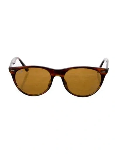 Pre-owned Ray Ban Wayfarer Ii Wayfarer Sunglasses In Brown