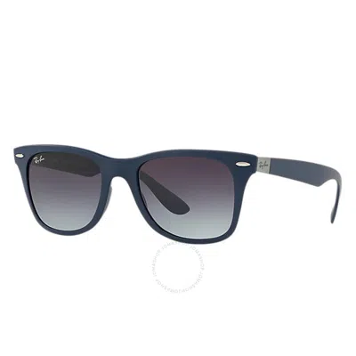 Ray Ban Wayfarer Liteforce Grey Gradient Square Unisex Sunglasses Rb4195 63318g 52