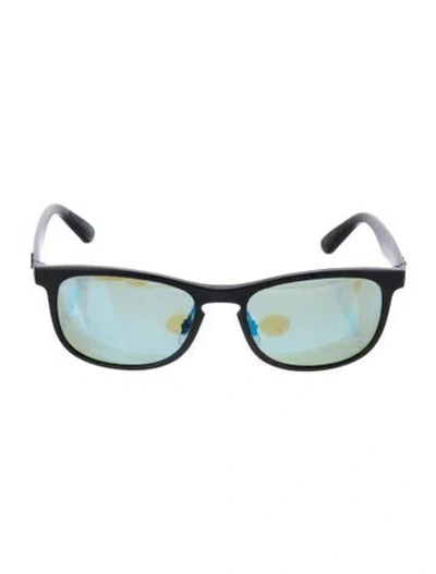 Pre-owned Ray Ban Wayfarer Mirrored Sunglasses In Black