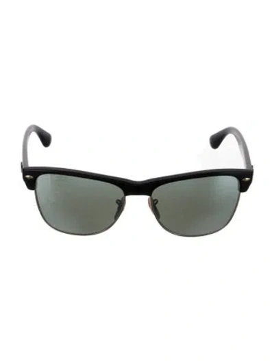 Pre-owned Ray Ban Wayfarer Mirrored Sunglasses In Black/gold