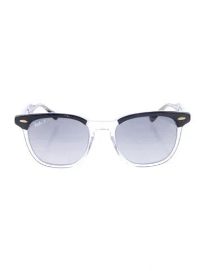 Pre-owned Ray Ban Wayfarer Mirrored Sunglasses In Neutrals