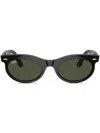 Ray Ban Ray-ban Womens Black Rb2242 Wayfarer Oval-frame Propionate Sunglasses In Black