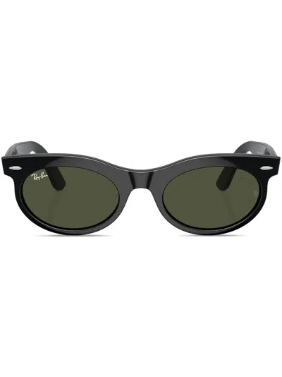 Ray Ban Ray-ban Womens Black Rb2242 Wayfarer Oval-frame Propionate Sunglasses