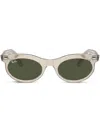 Ray Ban Wayfarer Sonnenbrille Mit Ovalem Gestell In Nude