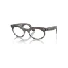 Ray Ban Wayfarer Oval Optics Change Eyeglasses Photo Waves Azure Frame Clear Lenses Polarized 53-22 In Photo Waves Azure