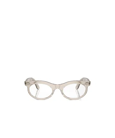 Ray Ban Wayfarer Oval Speed Shift Glasses In White