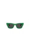 Ray Ban Rayban Rb4940 Wayfarer Puffer By Asap Rocky 683487 Lucido Verde Sunglasses In Green