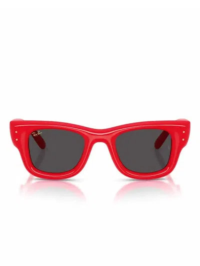 Ray Ban Wayfarer Puffer "a$ap Rocky In Red