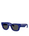Ray Ban Ray-ban Wayfarer Puffer A$ap Rocky Square Sunglasses, 47mm In Blue