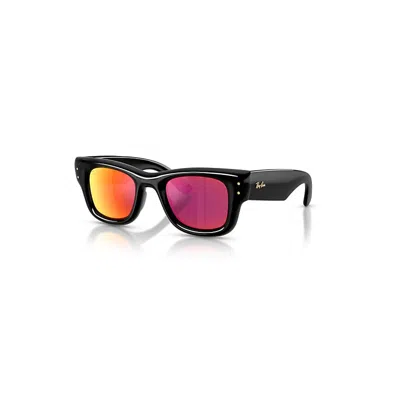 Ray Ban Wayfarer Puffer Sonnenbrillen Schwarz Fassung Braun Glas 47-23 In Black