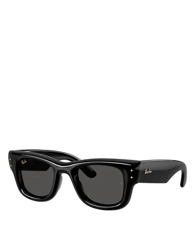 Ray Ban Ray-ban Wayfarer Puffer Square Sunglasses, 50mm In Black