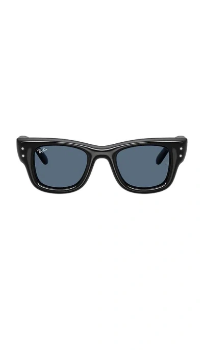 Ray Ban Wayfarer Puffer Square Sunglasses In Blue