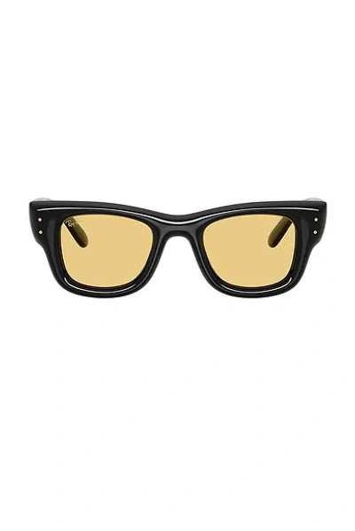 Ray Ban Wayfarer Puffer Square Sunglasses In Black
