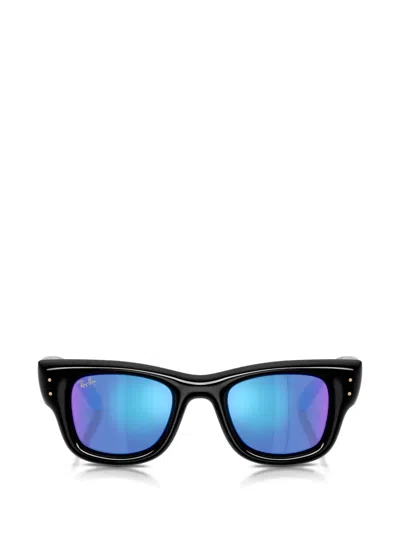 Ray Ban Wayfarer Puffer Sunglasses In Black