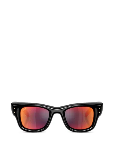 Ray Ban Wayfarer Puffer Sunglasses In Black