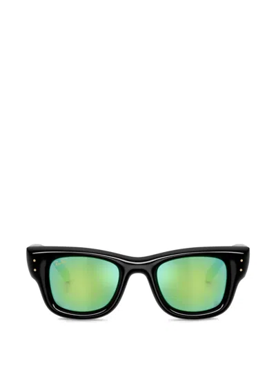 Ray Ban Wayfarer Puffer Sonnenbrille In Black
