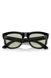 Ray Ban Wayfarer Reverse 50mm Square Sunglasses In Black Green