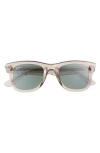Ray Ban Ray-ban Wayfarer Reverse 50mm Square Sunglasses In Dark Green
