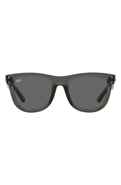 Ray Ban Wayfarer Reverse 50mm Square Sunglasses In Gray