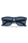 Ray Ban Wayfarer Reverse 53mm Square Sunglasses In Dark Blue