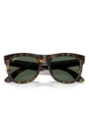 Ray Ban Wayfarer Reverse Sunglasses Dark Havana Frame Green Lenses 50-22 In Dark Havana