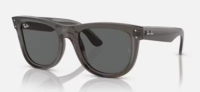 Pre-owned Ray Ban Ray-ban Wayfarer Reverse Lenny Kravitz Sunglasses Dark Grey Frame/ Grey Size M In Gray