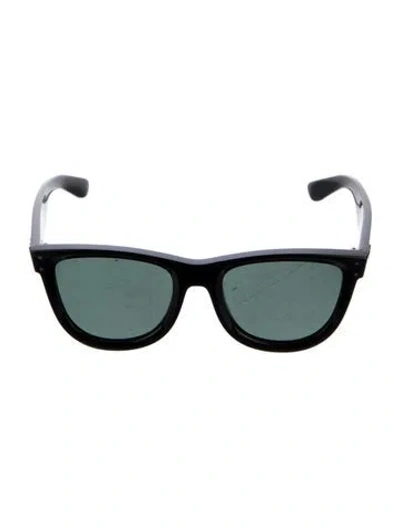 Pre-owned Ray Ban Wayfarer Reverse Wayfarer Sunglasses In Black