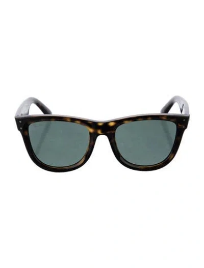 Pre-owned Ray Ban Wayfarer Reverse Wayfarer Sunglasses In Brown