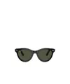 Ray Ban Ray-ban Womens Black Rb2241 Round-frame Acetate Sunglasses In Green