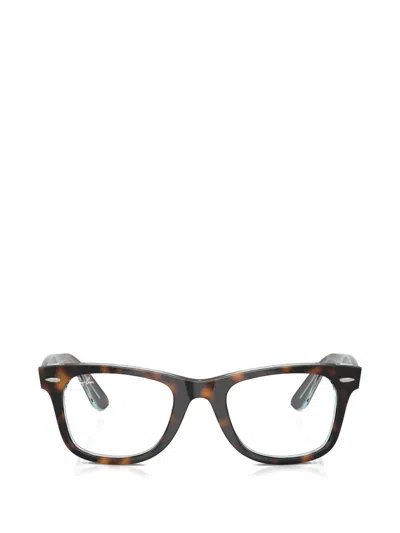 Ray Ban Wayfarer Square-frame Glasses In Brown
