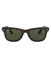 Ray Ban Wayfarer Square-frame Sunglasses In Brown
