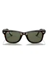 Ray Ban Wayfarer Square-frame Sunglasses In Green
