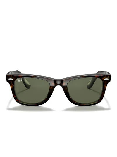 Ray Ban Wayfarer Square-frame Sunglasses In Green