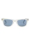 Ray Ban Wayfarer Square-frame Sunglasses In Grey