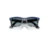 Ray Ban Wayfarer Street Neat Sunglasses Blue On Havana Frame Blue Lenses 52-22