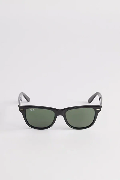 Ray Ban Wayfarer Sunglasses In Black/green Acetate, Men's At Urban Outfitters