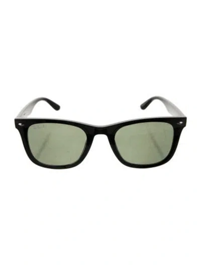 Pre-owned Ray Ban Wayfarer Tinted Sunglasses In Black