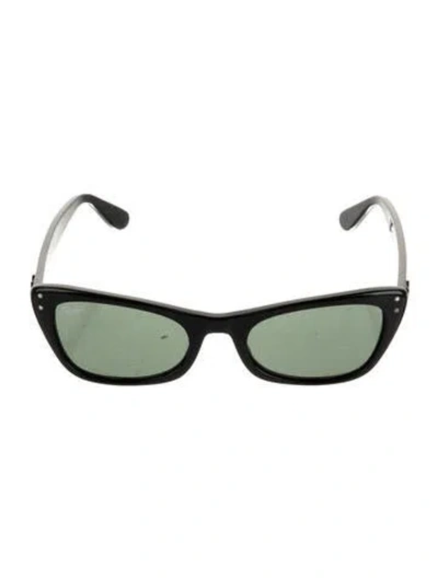 Pre-owned Ray Ban Wayfarer Tinted Sunglasses In Black