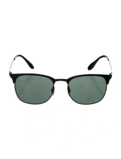 Pre-owned Ray Ban Wayfarer Tinted Sunglasses In Black