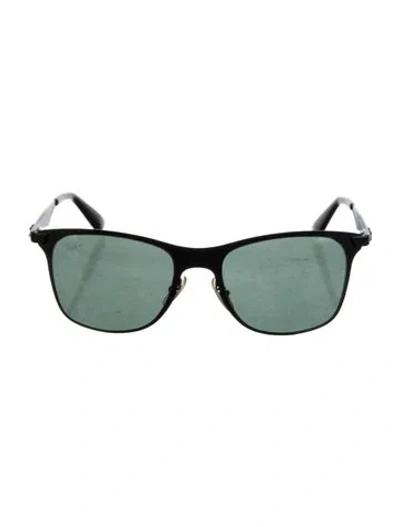 Pre-owned Ray Ban Wayfarer Tinted Sunglasses In Black
