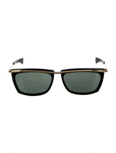 Pre-owned Ray Ban Wayfarer Tinted Sunglasses In Black