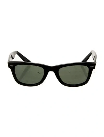 Pre-owned Ray Ban Wayfarer Tinted Sunglasses In Black
