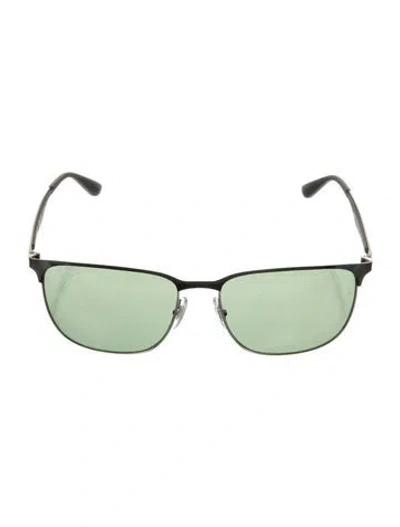 Pre-owned Ray Ban Wayfarer Tinted Sunglasses In Black