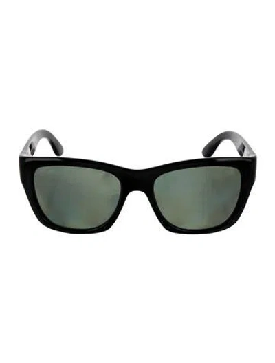 Pre-owned Ray Ban Wayfarer Tinted Sunglasses In Black