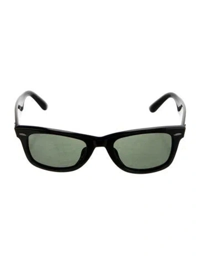 Pre-owned Ray Ban Wayfarer Tinted Sunglasses In Black