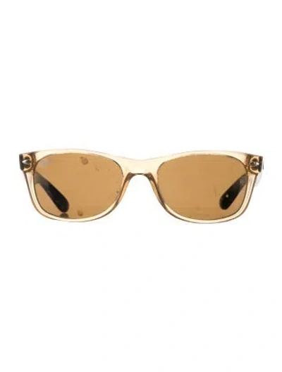 Pre-owned Ray Ban Wayfarer Tinted Sunglasses In Black