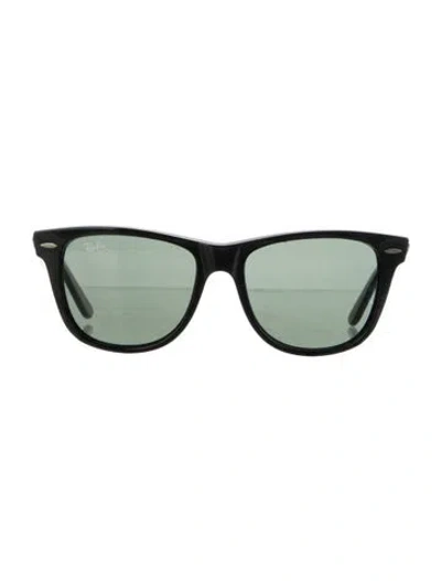 Pre-owned Ray Ban Wayfarer Tinted Sunglasses In Black