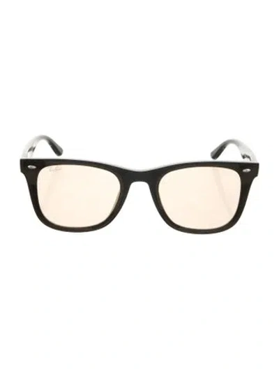 Pre-owned Ray Ban Wayfarer Tinted Sunglasses In Black